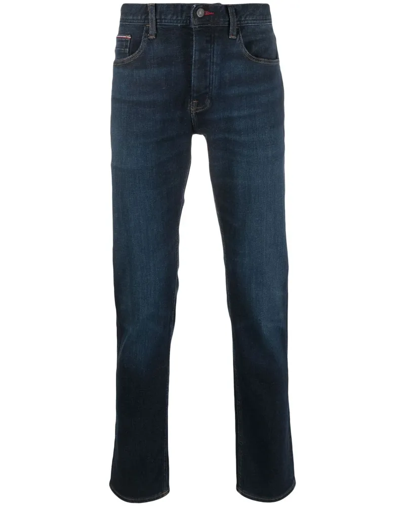 Tommy Hilfiger Gerade Denton Hose - Blau Blau