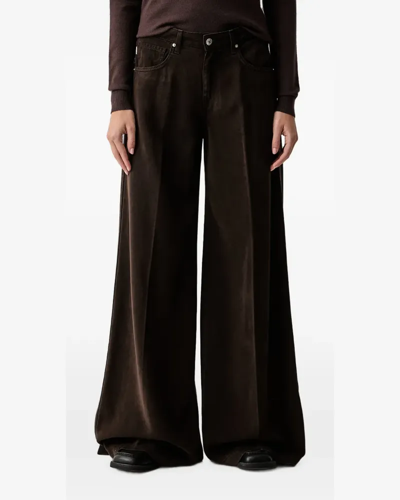 VICOLO wide-leg trousers - Braun Braun