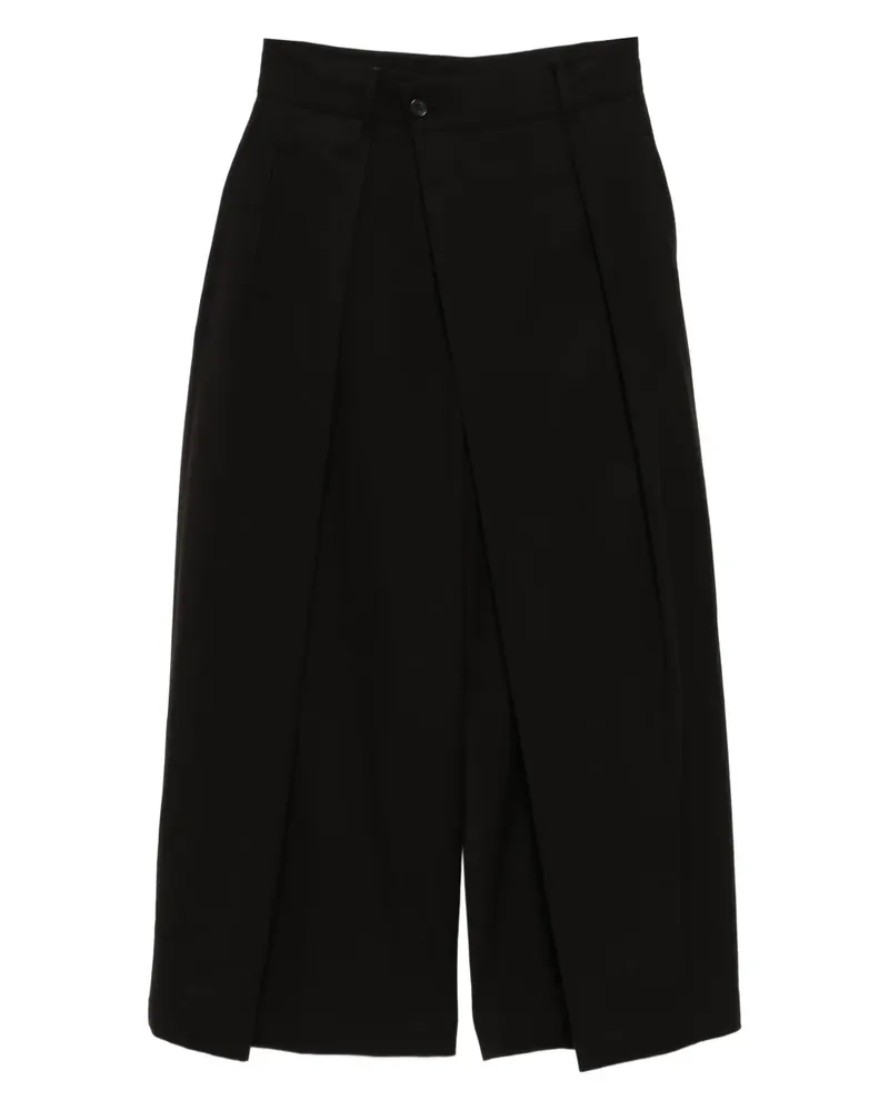 SONGZIO Gewickelte Hose mit asymmetrischem Saum - Schwarz Schwarz