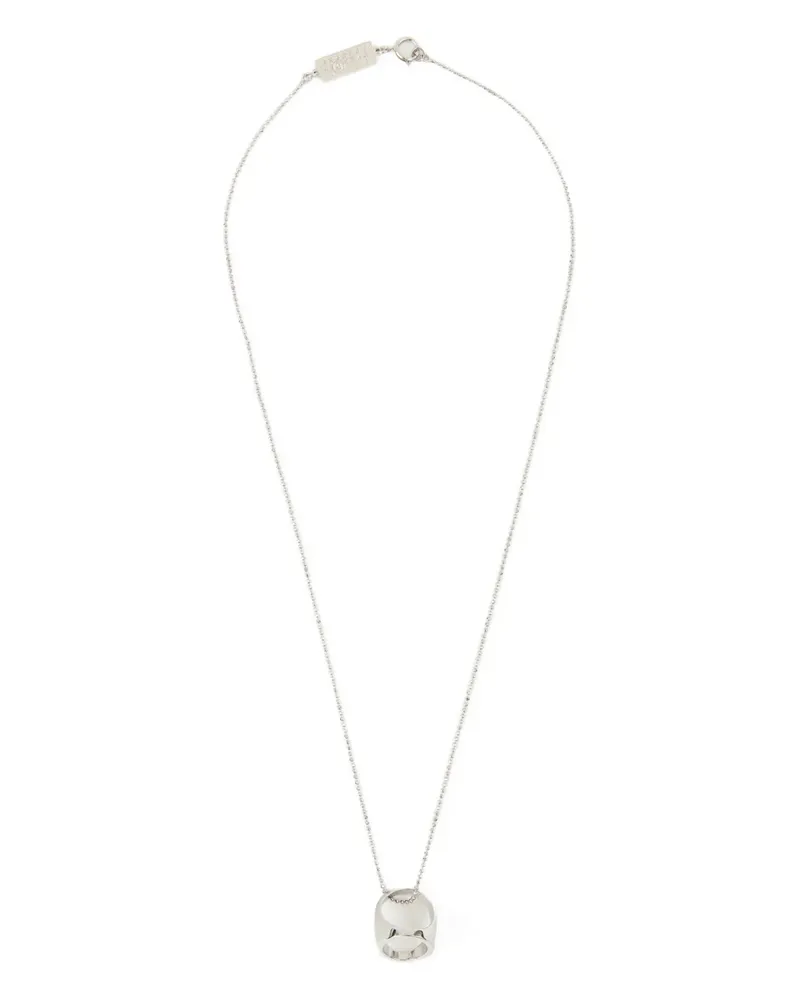 Maison Margiela Halskette mit Ringanhänger - Silber Silber