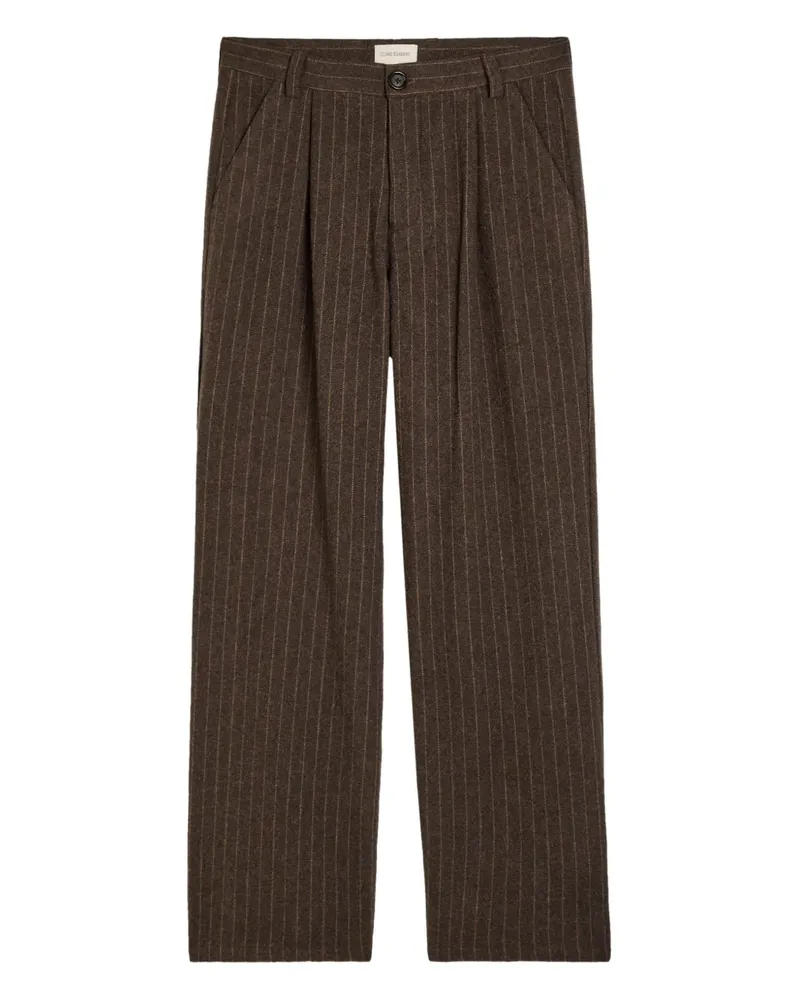 Oliver Spencer Orsman pleated trousers - Braun Braun