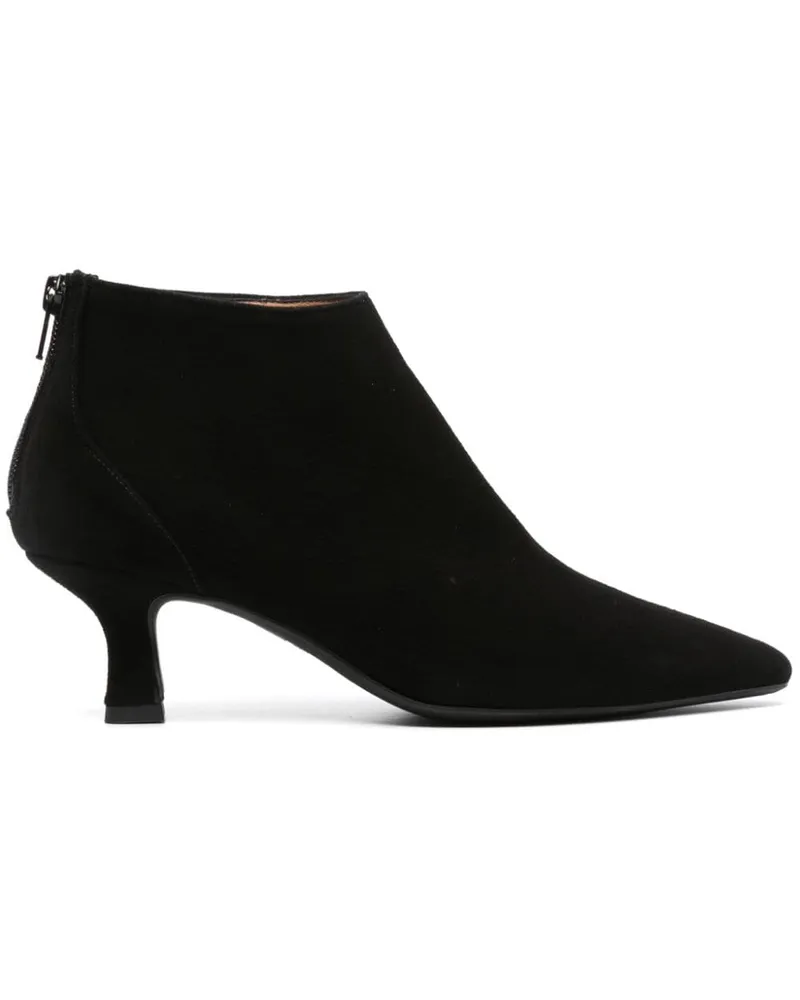FESTA Milano Stiefeletten aus Wildleder 60mm - Schwarz Schwarz
