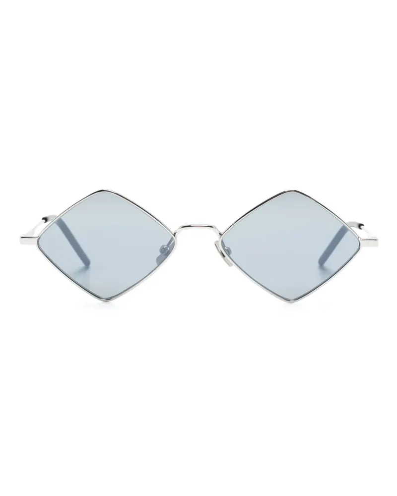 Saint Laurent Lisa Sonnenbrille mit Gestell in Rautenform - Silber Silber