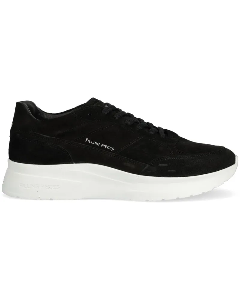 Filling Pieces Sneakers mit Logo-Print - Schwarz Schwarz