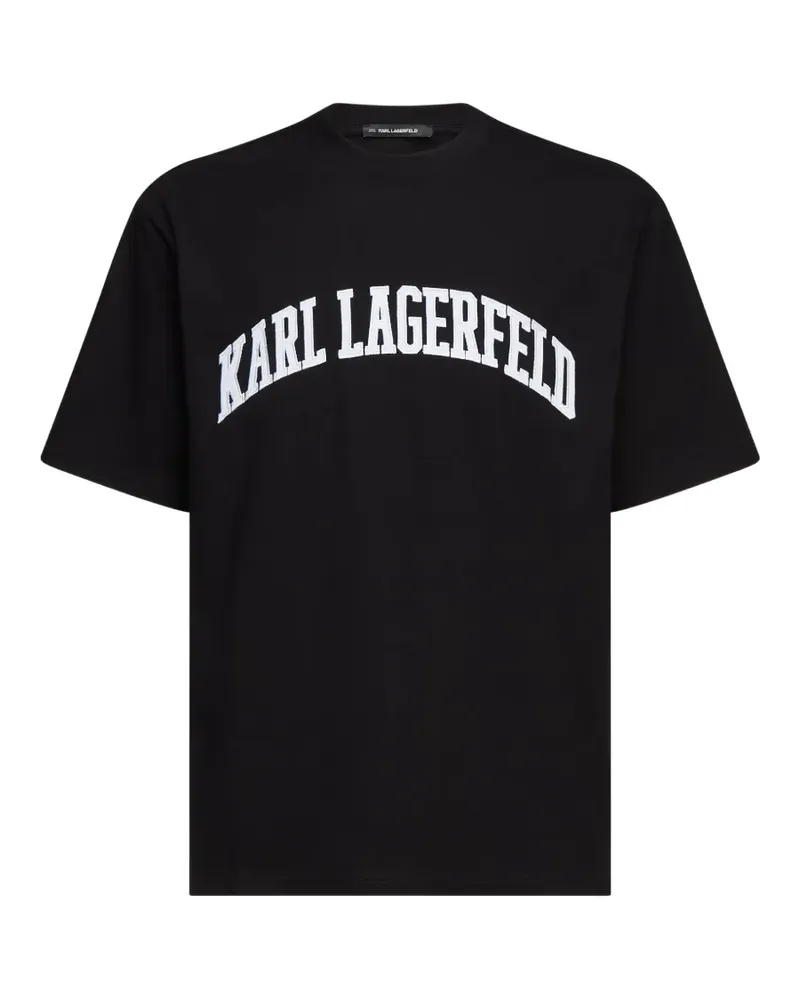 Karl Lagerfeld T-Shirt mit Logo-Print - Schwarz Schwarz
