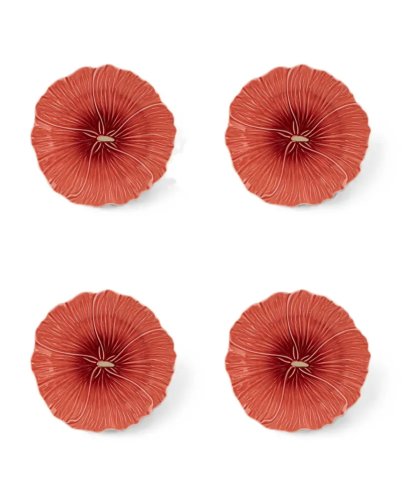 Bordallo Pinheiro Alcea Dessertteller (4er-Set) - Orange Orange