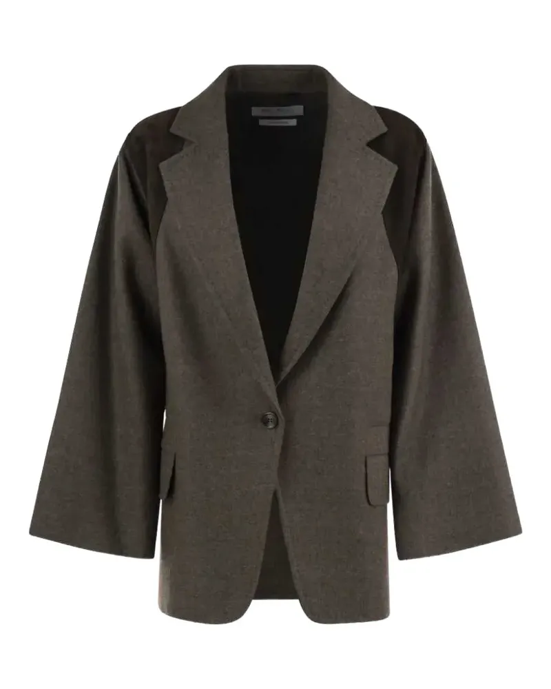 Tom Ford Sakko mit Kontrasteinsätzen - Grau Grau