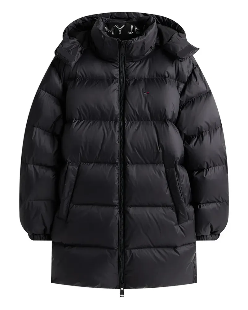 Tommy Hilfiger Daunenparks mit Kapuze - Schwarz Schwarz