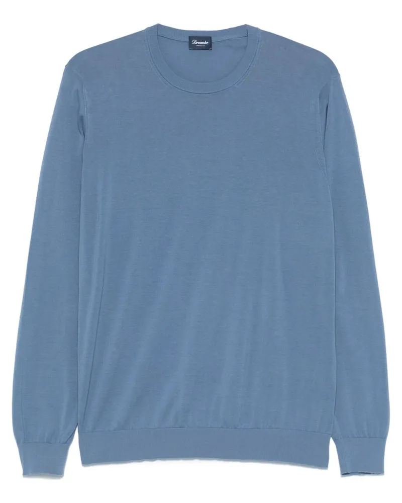 Drumohr  Fein gestrickter Pullover - Blau Blau