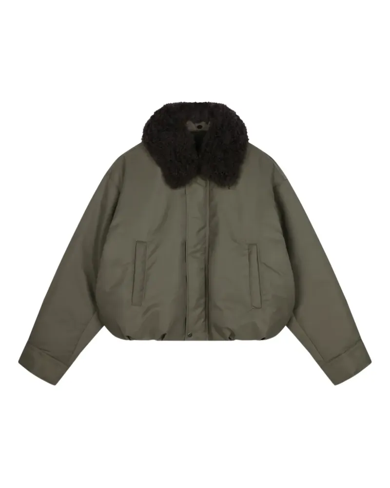 JNBY Steppjacke mit Faux-Fur-Kragen - Grün Grün