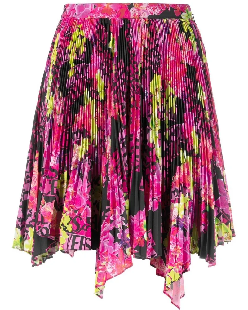 Versace Asymmetrischer Faltenrock - Rosa Rosa
