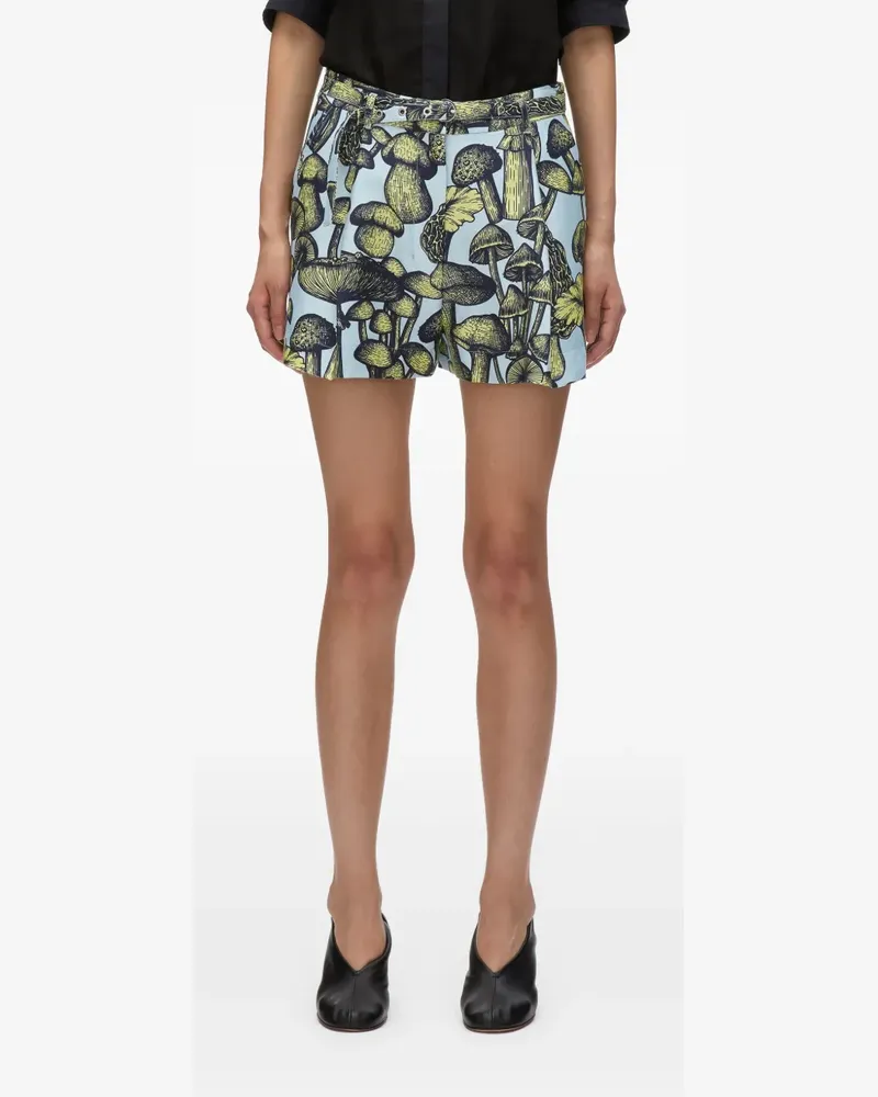 3.1 phillip lim Shorts mit grafischem Print - Blau Blau