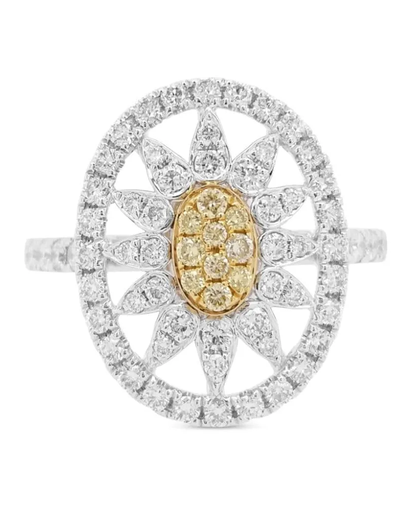 HYT Jewelry 18kt Gelbgoldring mit Diamanten - Silber Silber