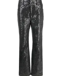 ROTATE Birger Christensen Jeans mit hohem Bund Schwarz