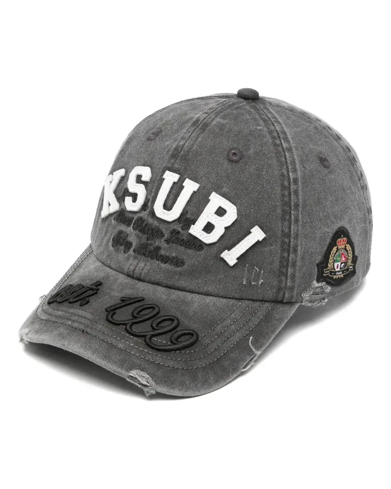 ksubi Duke Krest distressed cap - Grau Grau