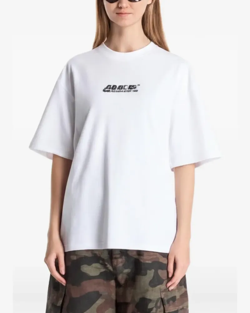 OFF-WHITE T-Shirt mit grafischem Print - Weiß Weiß