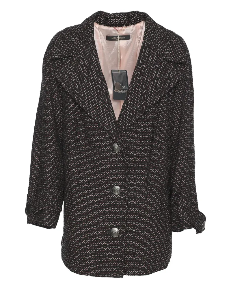 Marina Rinaldi Einreihiger Mantel - Schwarz Schwarz