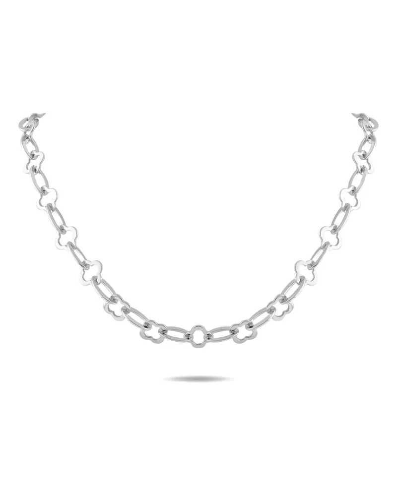 Van Cleef & Arpels 18K white gold Alhambra necklace - Silber Silber