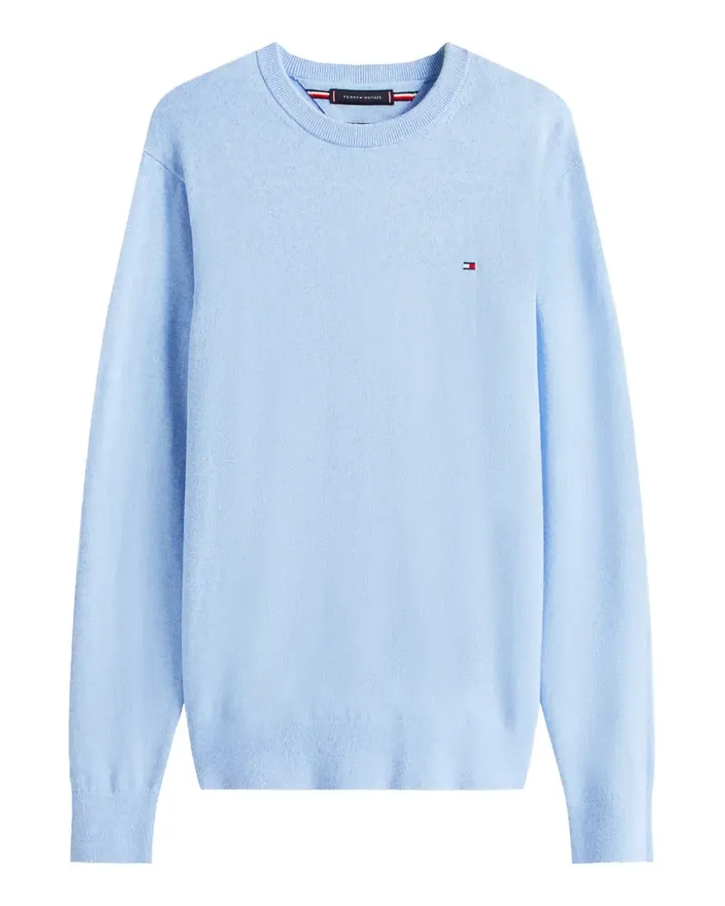 Tommy Hilfiger Pullover mit rundem Ausschnitt - Blau Blau