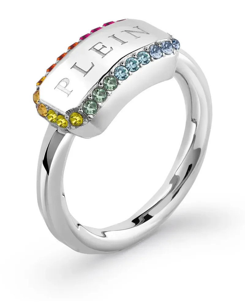Philipp Plein Plein Tag Ring - Silber Silber