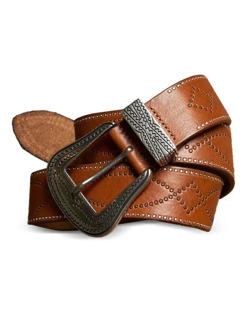 Fortela Denver leather belt - Braun Braun