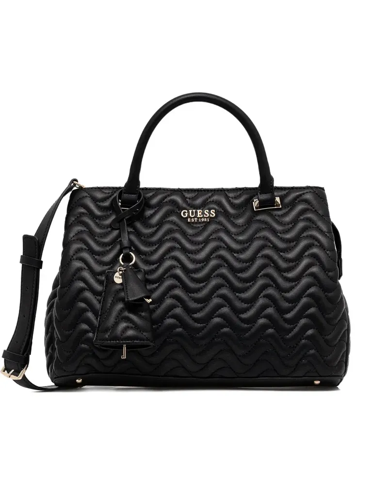 Guess Satchel-Tasche mit Logo - Schwarz Schwarz