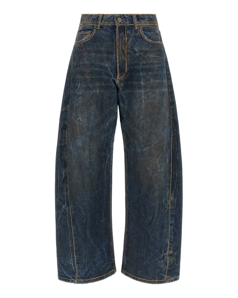 Giuseppe di Morabito Jeans mit strassverziertem Bein - Blau Blau
