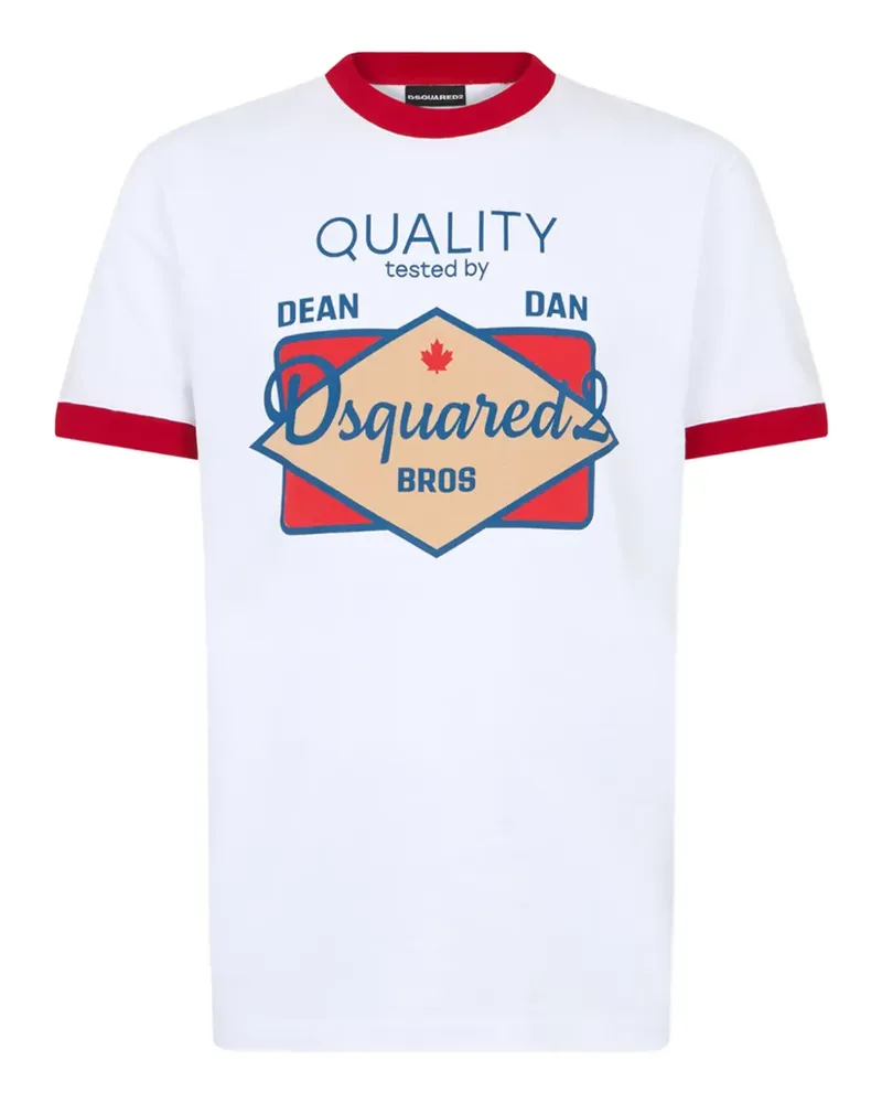 Dsquared2 T-Shirt mit grafischem Print - Weiß Weiß