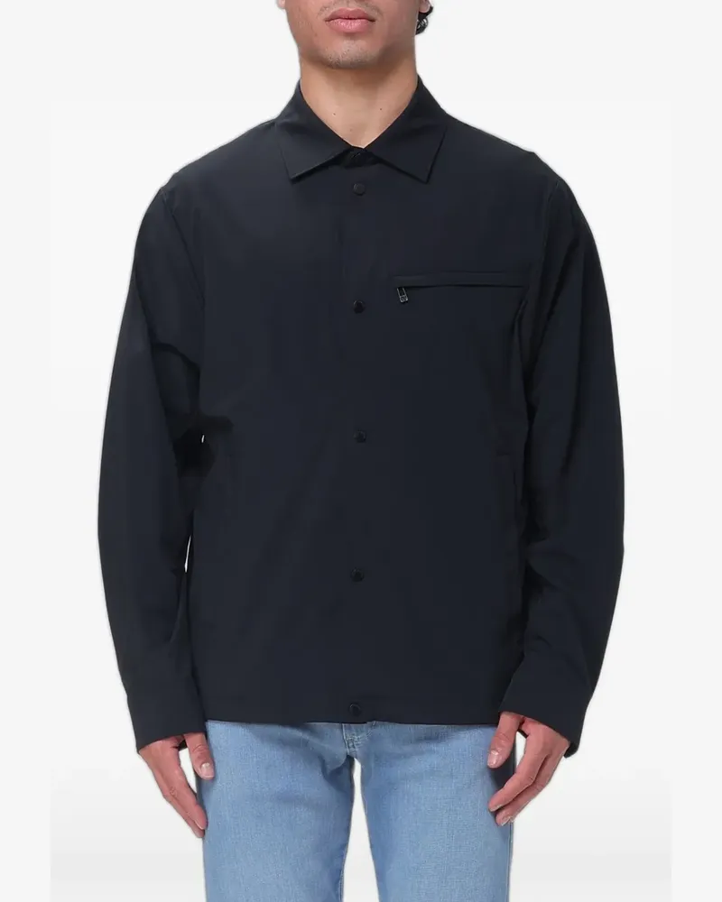 Armani Exchange Hemdjacke mit Reißverschluss - Schwarz Schwarz
