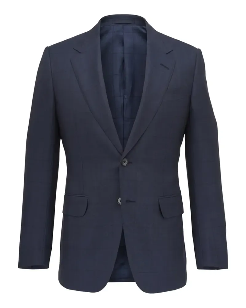 Ermenegildo Zegna checked single-breasted suit - Blau Blau