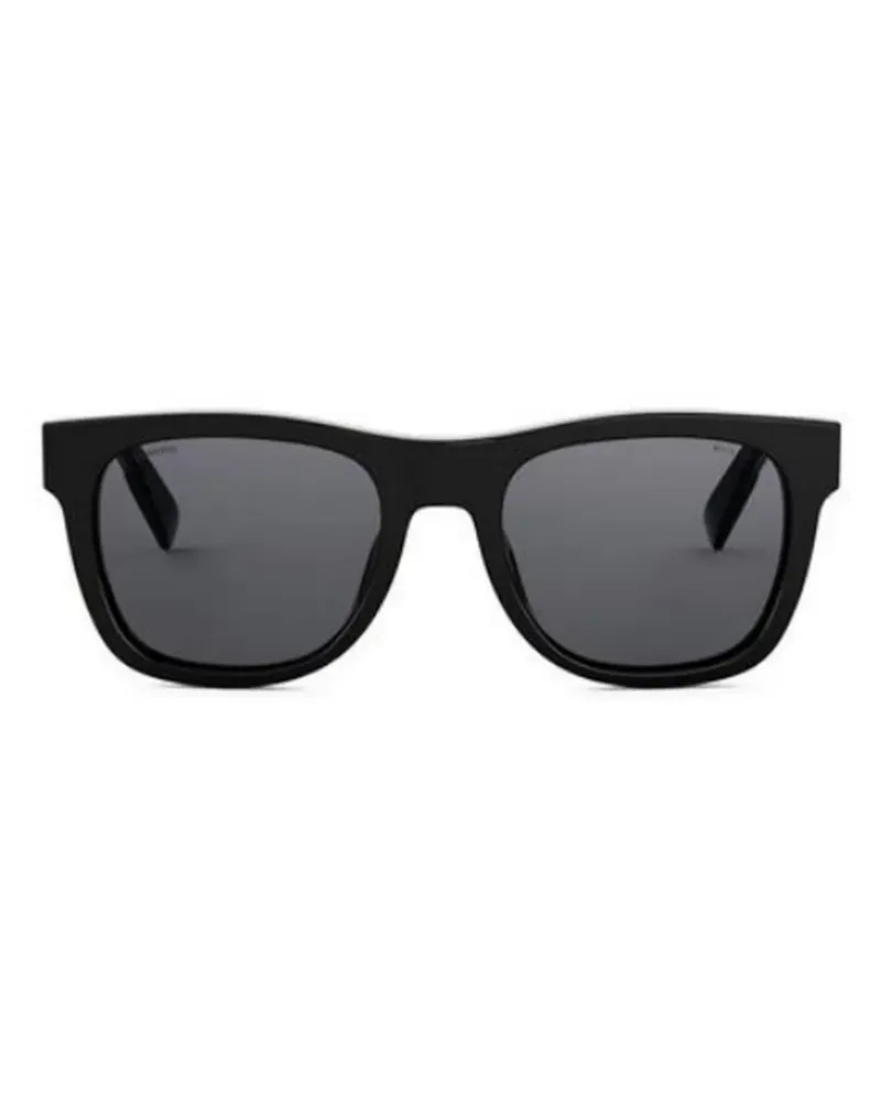 Bulgari Sonnenbrille mit rundem Gestell - Schwarz Schwarz