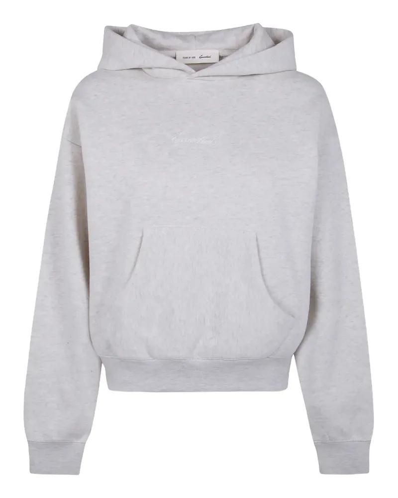 Fear of God logo-embroidered hoodie - Grau Grau
