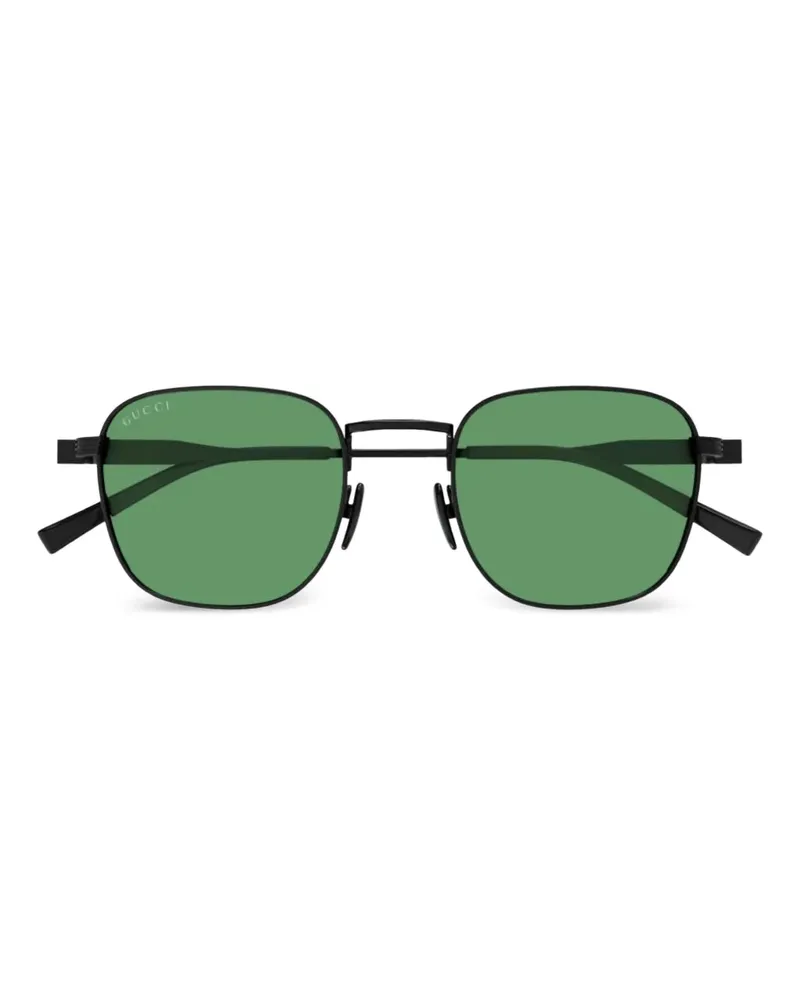 Gucci Signature Web Sonnenbrille - Schwarz Schwarz