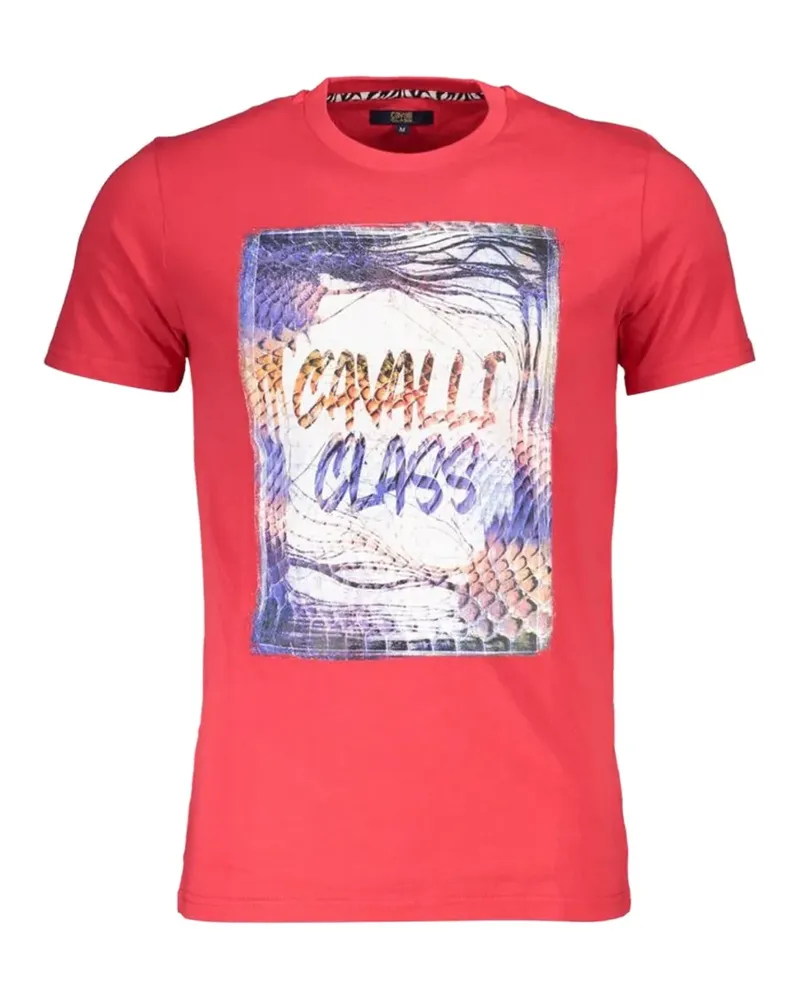 Roberto Cavalli logo-print T-shirt - Rot Rot