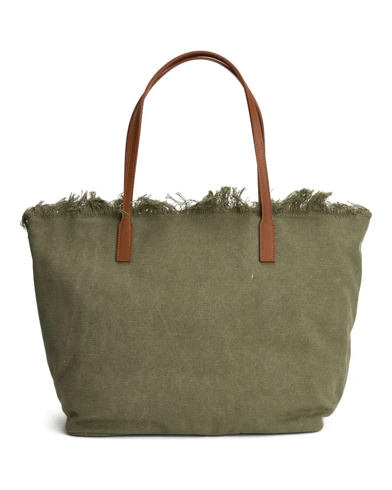 MC2 Saint Barth Ausgefranster City Tote Bag - Grün Grün