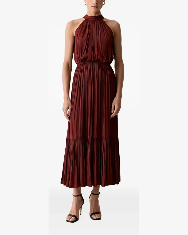Morgan pleated midi dress - Rot Rot