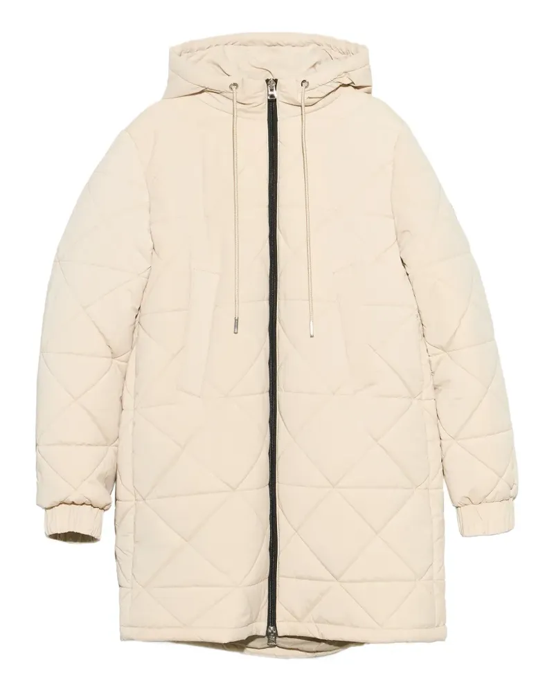BIMBA Y LOLA Gesteppter elfenbeinfarbener Midimantel - Nude Nude