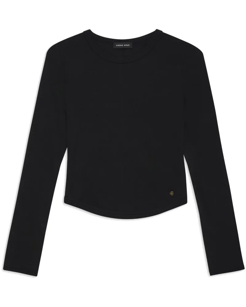 Anine Bing Jane Bluse mit langen Ärmeln - Schwarz Schwarz
