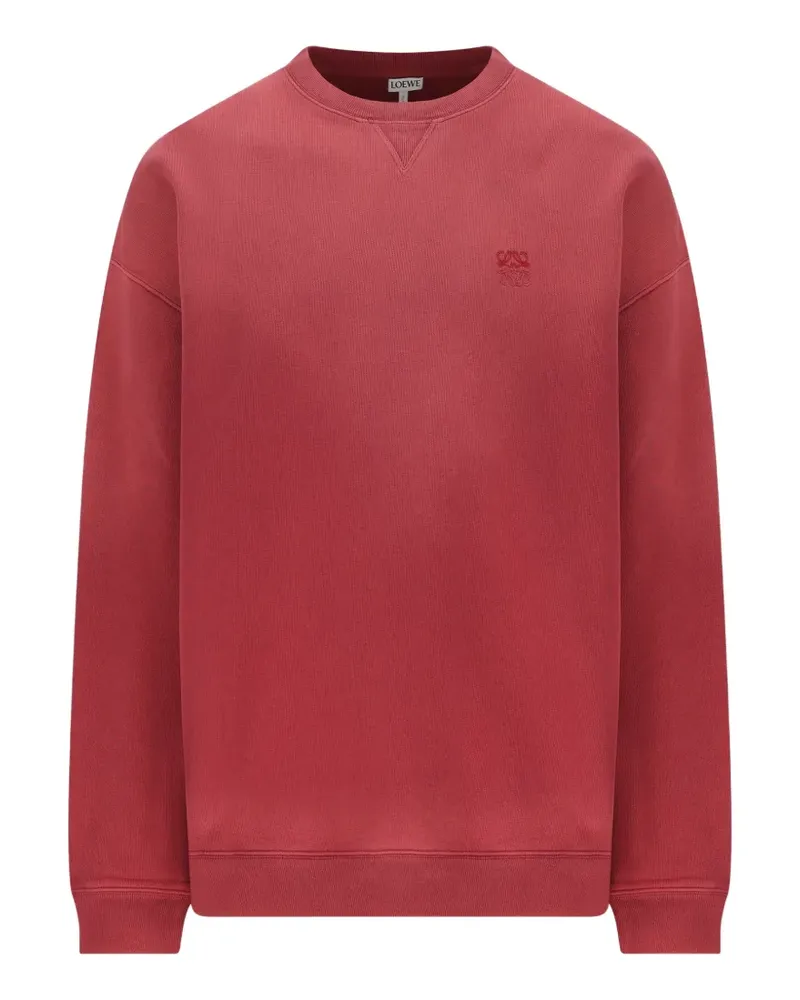 Loewe Sweatshirt mit aufgesticktem Anagram - Rot Rot