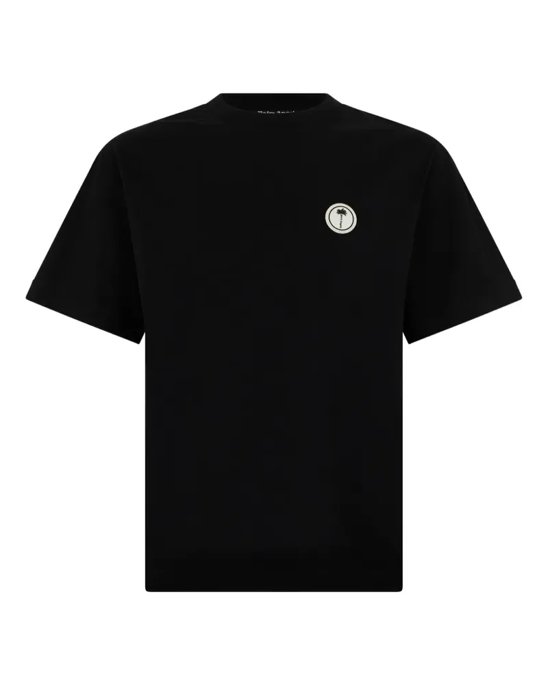 Palm Angels logo-patch T-shirt - Schwarz Schwarz