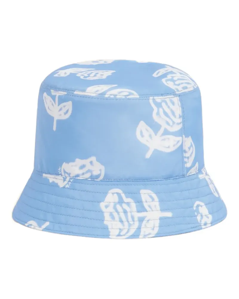 Marni Fischerhut mit Blumen-Print - Blau Blau