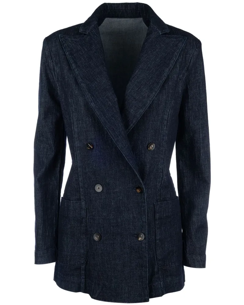 CRUNA Doppelreihige Jacke - Blau Blau