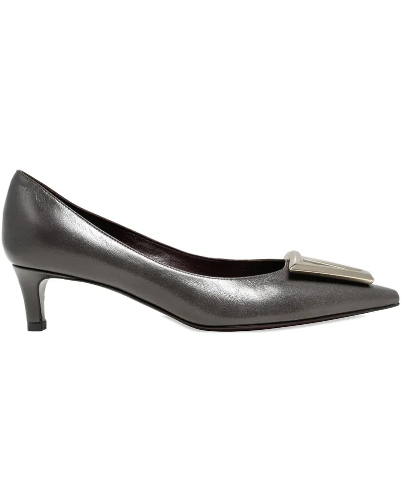 FESTA Milano Moon silver tone accessory pumps - Grau Grau