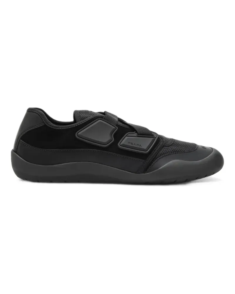 Prada Speedrock Sneakers aus Leder und Mesh - Schwarz Schwarz