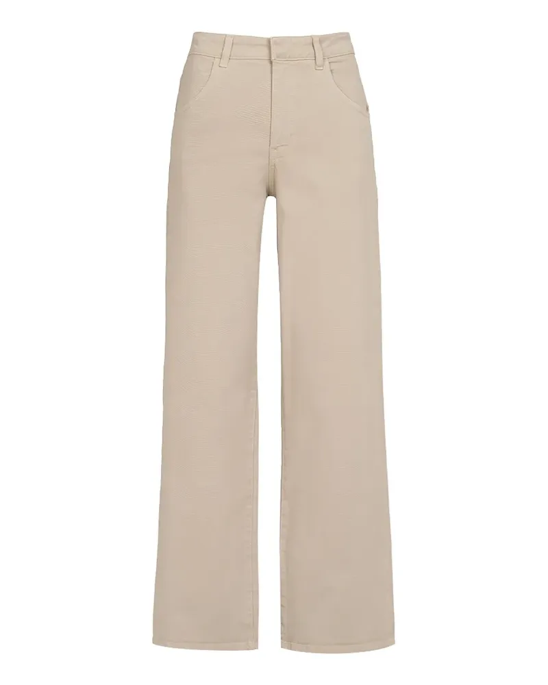 Lorena Antoniazzi straight-leg logo-patch jeans - Nude Nude