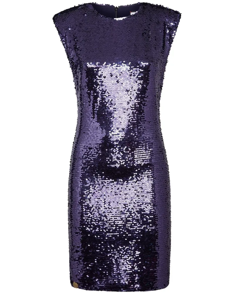 Philipp Plein Kleid mit Pailletten - Schwarz Schwarz