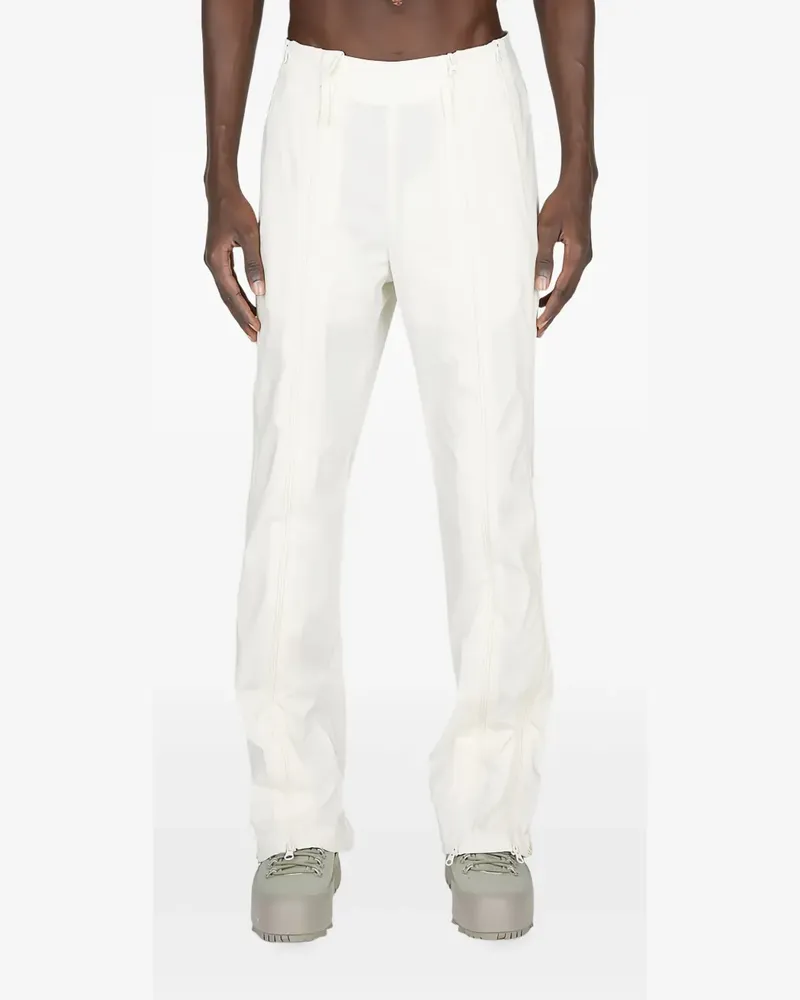 Post Archive Faction zip-detail trousers - Weiß Weiß