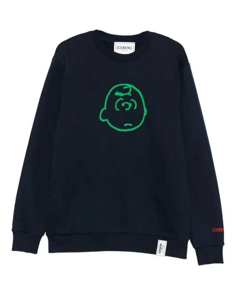 Iceberg x Peanuts Sweatshirt mit Print - Blau Blau