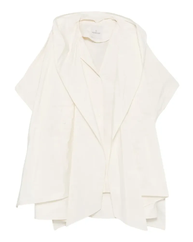 Moncler hooded cape - Nude Nude