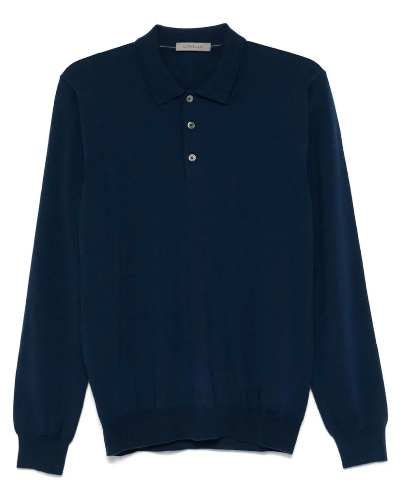 Corneliani Polo-Pullover aus Schurwolle - Blau Blau
